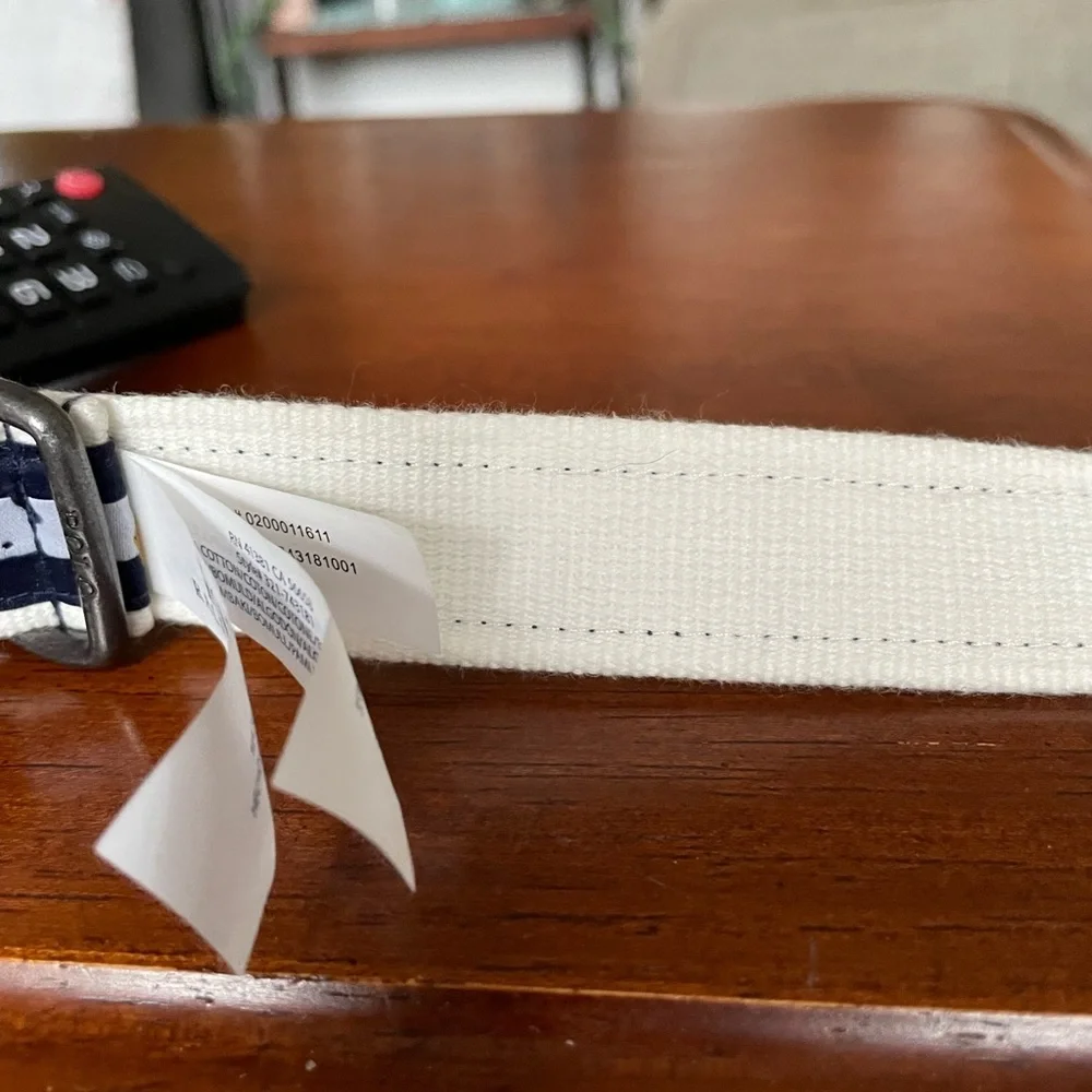 Polo Ralph Lauren child size 4T canvas double d ring belt bicycles